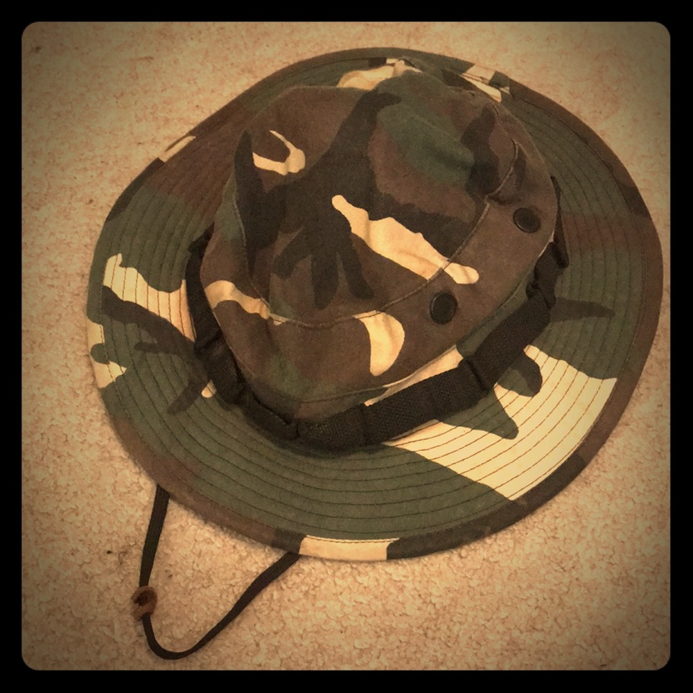 Camouflage bucket hat